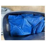 Set of 2 Heavy-Duty Tarps in Storage Tote