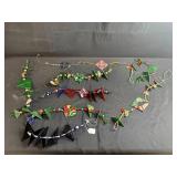 Collection of Beaded Glass Holiday Ornaments