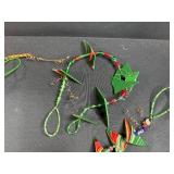 Collection of Beaded Glass Holiday Ornaments