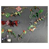 Collection of Beaded Glass Holiday Ornaments
