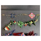 Collection of Beaded Glass Holiday Ornaments