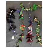 Collection of Beaded Glass Holiday Ornaments