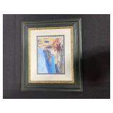 Set of 2 Framed Art Prints with Landscape and Floral Themes