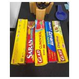 Large Kitchenware Collection with Knife Block, Utensils, Bakeware and Wraps