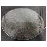 Set of 3 Decorative Glass Plates with Animal Print and 2 Metal Wall Hooks