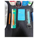 Nail Care Lot with Nail Polish Removers, Assorted Polishes, Lotion, and Files - quantities unverified
