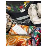 Beach and Summer Decor Collection with Bags, Pitcher, Clock, and Towels