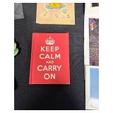 Mixed Lot: Dice, Dragonfly Magnifier, Books, and Political Photographs