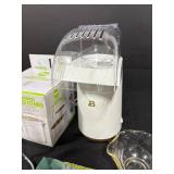 Kitchenware Collection with Glass Measuring Cup, Pressure Cooker Steamer, Popcorn Maker, and Utensils