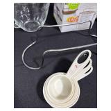 Kitchenware Collection with Glass Measuring Cup, Pressure Cooker Steamer, Popcorn Maker, and Utensils