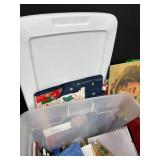 Large Collection of Gift and Holiday Gift Bags in Storage Tote
