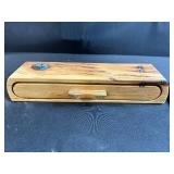 Wooden Cribbage Game Set with Storage Box and Solitaire Board