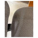Used Upholstered Office Chair with Wood Base and Armrests