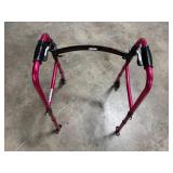 Walgreens Red Folding Walker with Wheels