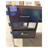 Metal Office Desk with Laminate Top and Multiple Drawers 60x30x30 Inches