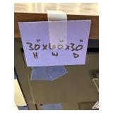 Metal Office Desk with Laminate Top and Multiple Drawers 60x30x30 Inches