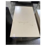 Lot of 3 Two-Drawer Metal Filing Cabinets, 29x15x25 and 29x15x18 Inches