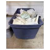 Assorted Storage Totes and Latching Plastic Bins Lot