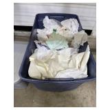 Assorted Storage Totes and Latching Plastic Bins Lot