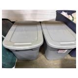 Assorted Storage Totes and Latching Plastic Bins Lot
