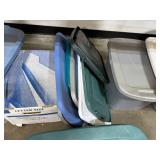 Assorted Storage Totes and Latching Plastic Bins Lot