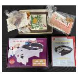 Collection of Needlecraft Kits and Head Magnifiers with LED Lights