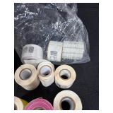 Assorted Office and Price Label Rolls (Zebra Printer) and Colored Sticker Sheets