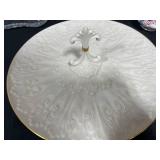 Assorted Decorative Dishware and Crystal Bowls Including Lenox, Paragon, and Capiz Shell Tray