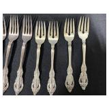 Collection of Vintage Community Plate Silverplate Flatware with Storage Pouches