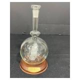 Collection of Nautical Decor Items - Mary Rose Glass Ship, Conch Shell, Sea Horse Embedment