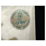 Vintage Home Decor Lot: Hobnail Milk Glass Pedestal Plate, Crystal Coasters, Salt and Pepper Shakers, Papel Match Holder