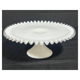 Vintage Home Decor Lot: Hobnail Milk Glass Pedestal Plate, Crystal Coasters, Salt and Pepper Shakers, Papel Match Holder