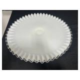 Vintage Home Decor Lot: Hobnail Milk Glass Pedestal Plate, Crystal Coasters, Salt and Pepper Shakers, Papel Match Holder