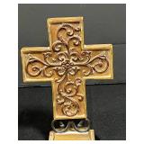 Lot of Decorative Religious Decor - Inc Crosses and Small Original Picture from Italy