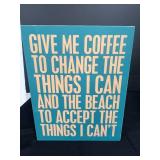 Stained Glass Fish Lamp & Primitives by Kathy Coffee Quote Sign Set