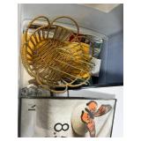 Large Office Supply Lot with Photo Frames, Paper, Desk Accessories and Organizer Bin