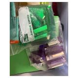 Large Office Supply Lot with Photo Frames, Paper, Desk Accessories and Organizer Bin