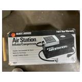 Utility Cart with Black & Decker Air Station Compressor/Inflator, Cleaning Supplies, Hardware, and Hand Tools Assortment