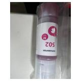 Assorted Office Ink Bottles, Storage Baskets, and Organizer Set