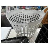 Assorted Office Ink Bottles, Storage Baskets, and Organizer Set