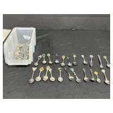 Collection of Vintage Souvenir Collector Spoons Assorted Designs