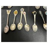Collection of Vintage Souvenir Collector Spoons Assorted Designs