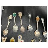 Collection of Vintage Souvenir Collector Spoons Assorted Designs