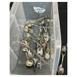 Collection of Vintage Souvenir Collector Spoons Assorted Designs