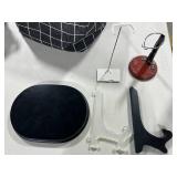 Large Mixed Lot of Display Stands and Holders in Storage Bin