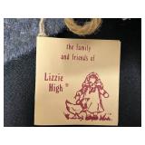 Lot of Handcrafted Wooden Signed Bowls, Lizzie High Folk Art Dolls, Framed Photo, and School Decor