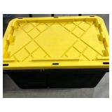 Artificial Pine Garland with Lights in Storage Tote