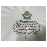 Antique Decorative Floral Lamp with Porcelain Aynsley Bone China Dish and Vase Collection