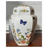 Antique Decorative Floral Lamp with Porcelain Aynsley Bone China Dish and Vase Collection