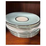 Castleton China Turquoise Tea Cups and Saucers Set